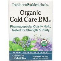 Traditional Medicinals Organic Cold Care P.M. Herbal Supplement Tea, 16 count, .85 oz, (Pack of 3)
