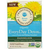 Traditional Medicinals Everyday Detox Dandelion Tea Bags, 16 count, (Pack of 3)