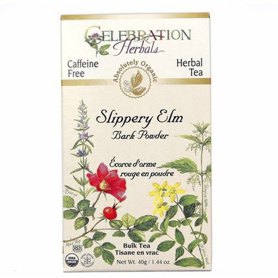 Celebration Herbals Slippery Elm Bark Powder Bulk Herbal Tea, 1.44 oz, (Pack of 3)