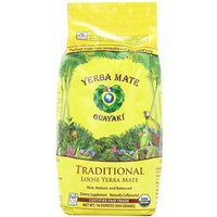 Guayaki Yerba Mate Traditional Loose Yerba Mate Dietary Supplement, 16 oz, (Pack of 3)