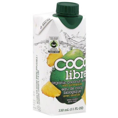 Coco Libre Protein Coconut Water, Pineapple, 11 fl oz, (Pack of 6)