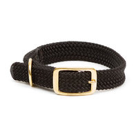 Mendota Double Braid Collar in Red / Brushed Nickel Hardware