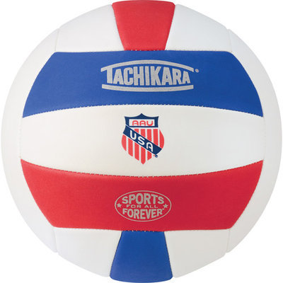 Tachikara SofTec Volleyball Royal White Scarlet