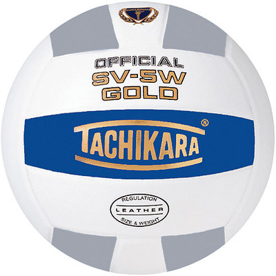 Tachikara SV-5W NFHS Gold Premium Leather Indoor Volleyball