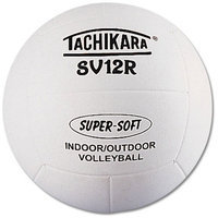 Tachikara SV12R Super-Soft Indoor-Outdoor Volleyball - White