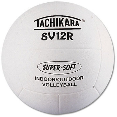 Tachikara SV12R Super-Soft Indoor-Outdoor Volleyball - White