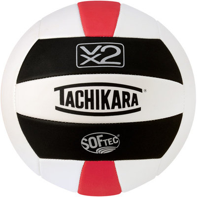Tachikara SofTec Volleyball Black White Scarlet