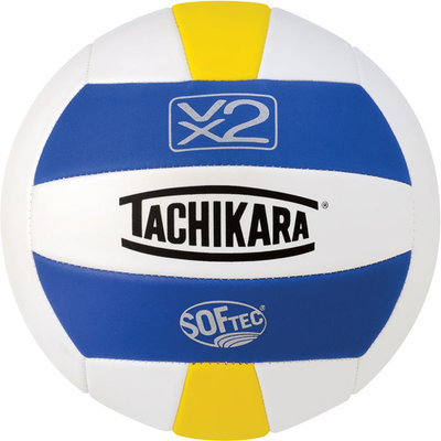 Tachikara SofTec Volleyball Royal White Yellow