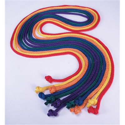 Yellowtails YTA-026 Nylon Jump Ropes Set 6 16 L Asstd Colors