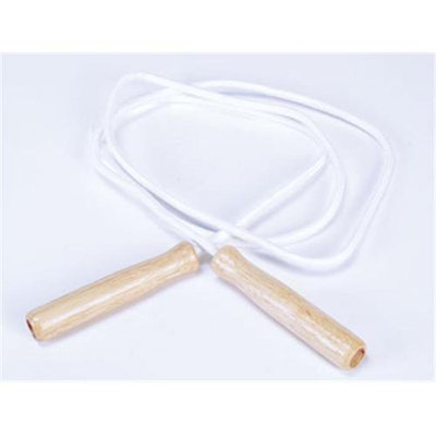 Yellowtails YTA-036 Cotton Jump Ropes-7 L Set 6-White withwood handles
