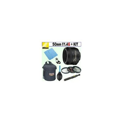 Nikon 50mm F/1.4G Sic SW Prime Nikkor Autofocus Lens + Deluxe Accessory Kit - ANIK5014GK1