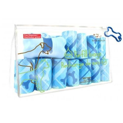 Best Pet Supplies BDB-3601 Diamond Bone Blue - 24Rolls-Bag