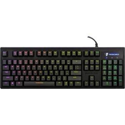 Panavise Tesoro Excalibur Spectrum Red Switch Full Color Keyboard - Cable Connectivity - USB Interface - Mechanical (ts-g7sfl-rd)