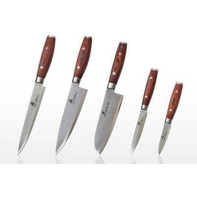 Zhen VG-10 Series 5 Piece 3 Layers Forged Steel Knife Set