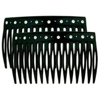 Camila Paris CP1448-2 2.75 In. Black Hair Combs Pack Of 4