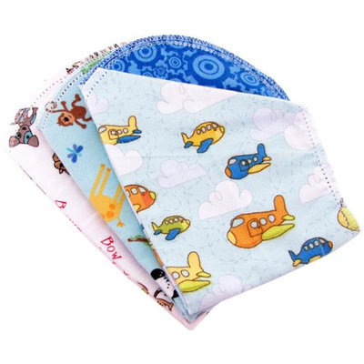 Ammee's Babies Ammees Babies AB800BA Boys Hemstitched Burp Cloth Bundle, 3-Pack 073299