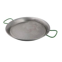 World Cuisine A4172480 Polished Carbon Steel 31.5 Inch Paella Pan