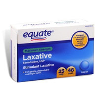Equate Maximum Strength Laxative Pills, Sennosides 25 mg, 48 Pills