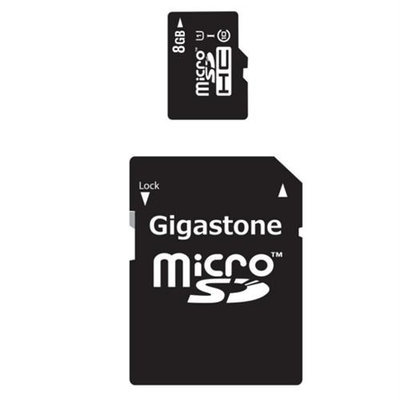 Dane Electronics DaneElec GS-2IN1C1008G-R 8GB Microsdhc Class 10 Uhs-1 Flsh 48MB/s W/ Sd Adapt Hi-perf Mem Card