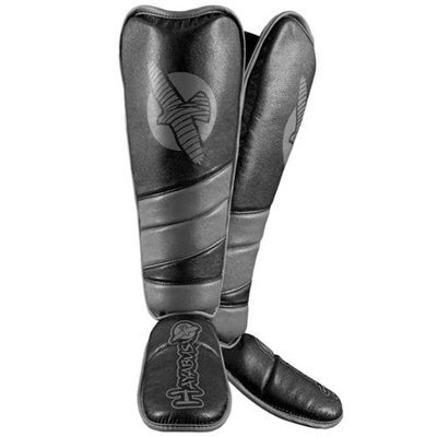 Hayabusa Tokushu Regenesis Grappling Shin Guard - Large - Black/Gray