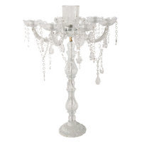 A & B Home Group Inc A & B Home Group, Inc Beaded Plastic and Glass Candelabra