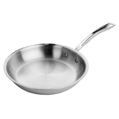 MIU France 95303 Tri-Ply Stainless Steel 12-Inch Skillet