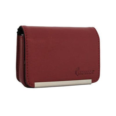Impecca DCS86BG Compact Leather Digital Camera Case Burgandy