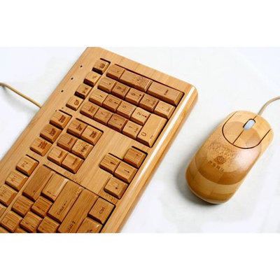 Impecca USA KBB500C 100 Bamboo Handcrafted Keyboard amp; Mouse