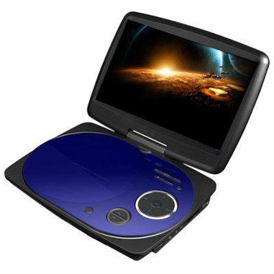Impecca DVP916B 9 Inch Swivel Portable Dvd Player Blue