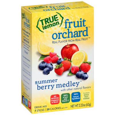 True Lemon Fruit Orchard Summer Berry Medley Drink Mix, 7 count, 2.22 oz