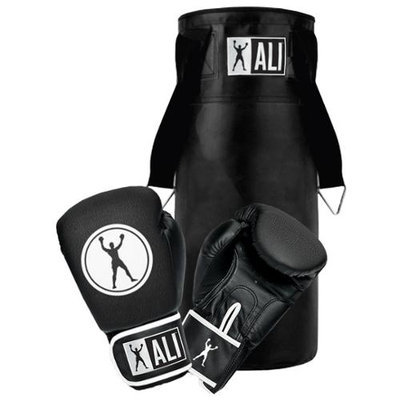 Ali Junior Boxing Gloves and Heavy Bag Training Combo Kit