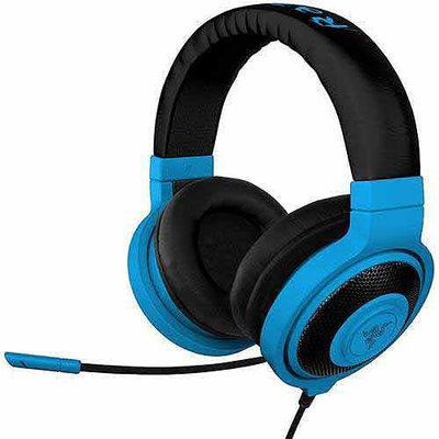 Razer Usa Razer Kraken Pro - Analog Gaming Headset - Stereo - Neon Blue - Mini-phone - Wired - 32 Ohm - 20 Hz - 20 Khz - Over-the-head - Binaural - Circumaural - 4.27 Ft Cable - (rz04-00870800-r3m1)
