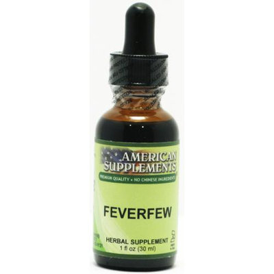 Feverfew No Chinese Ingredients American Supplements 1 oz Liquid