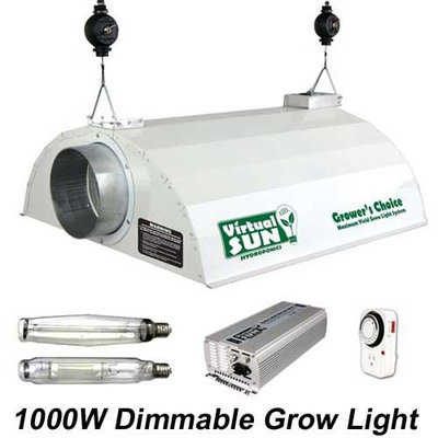 Power Max Virtual Sun VSD1000WDS 1,000-Watt Dimmable MH/HPS Digital Grow Light Kit