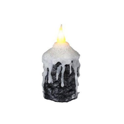 Delighted Home MC-WVFB Hand-Waxed Battery-Operated Frosted Black MC Votive Candle