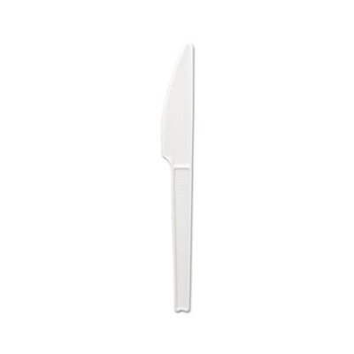 Stalk Market Jaya Compostable Cutlery, 6 Length, Knife, Pearl, 500/Carton