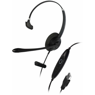 Addasound Crystal Sr2701 Headset - Mono - USB - Wired - Over-the-head - Monaural - Supra-aural (add-crystal-sr2701)