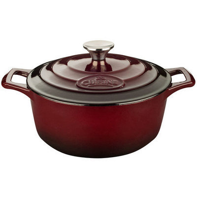 La Cuisine Cast Iron Round Casserole Size: 5.7