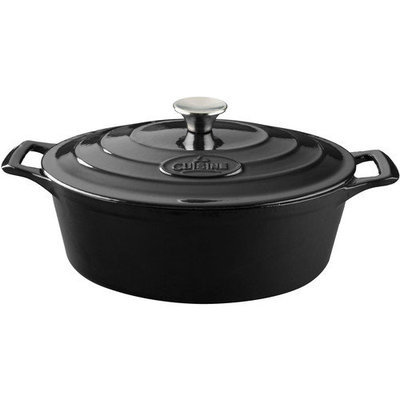 La Cuisine Cast Iron Oval Casserole Size: 6.7