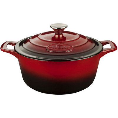La Cuisine Pro Cast Iron Round Casserole Size: 7.2