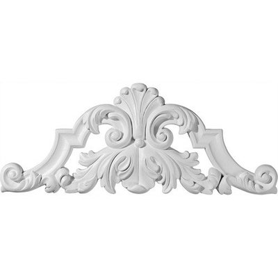 Ekena Millwork 22.25-in x 8.875-in Savona with Scrolls Urethane Applique