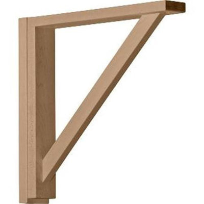 Ekena Millwork 2.5-in x 14.25-in Rubberwood Traditional Shelf Wood Corbel