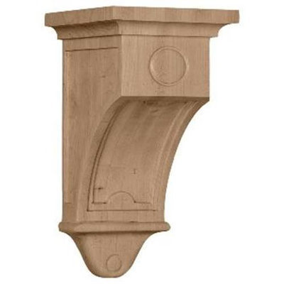 Ekena Millwork 5-in x 9-in Alder Arts and Crafts Wood Corbel