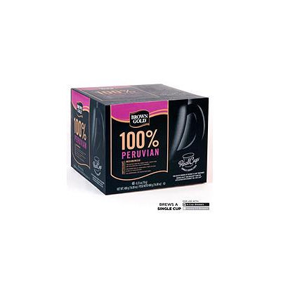 Mother Parkers Tea & Coffee Inc. Brown Gold 100% Peruvian Coffee RealCups - 48 ct.