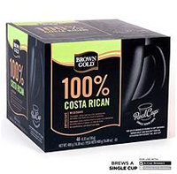 Mother Parkers Tea & Coffee Inc. Brown Gold 100% Costa Rican Coffee RealCups - 48 ct.