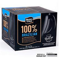 Mother Parkers Tea & Coffee Inc. Brown Gold 100% Brazilian Coffee RealCups - 48 ct.