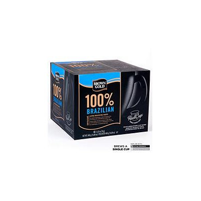 Mother Parkers Tea & Coffee Inc. Brown Gold 100% Brazilian Coffee RealCups - 48 ct.