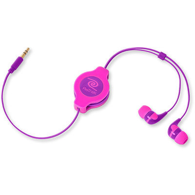 Retrak Neon Earbuds - Pink/Purple by Retrak