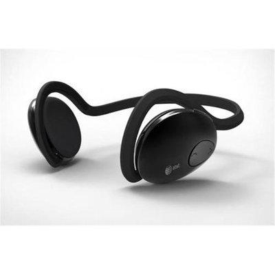 AT & T FreeAgent Black Universal Stereo Bluetooth Headphones