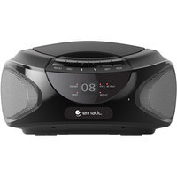 Ematic Ebb9224bl CD Boombox With Bluetooth Audio & Speakerphone Black